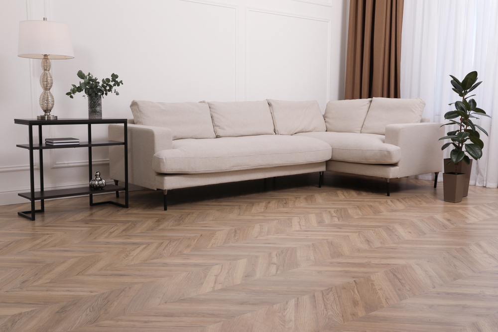 LVT parquet effect flooring